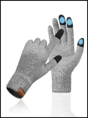 Ultra-Soft Merino Wool Gloves Touchscreen Non-Slip Winter